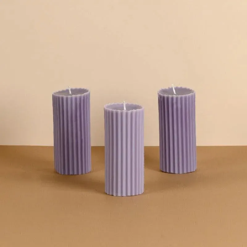 Scented Tall Pillar Candles | Multiple Fragrances | Set of 3 | 5 x 13 cm / 2 x 5.1 inches