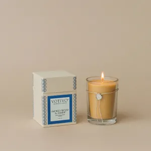 Smoked Wood & Amber Aromatic Candle