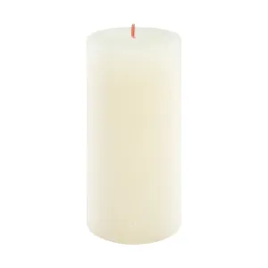 Soft Pearl Rustic Shine Pillar Candle 13cm