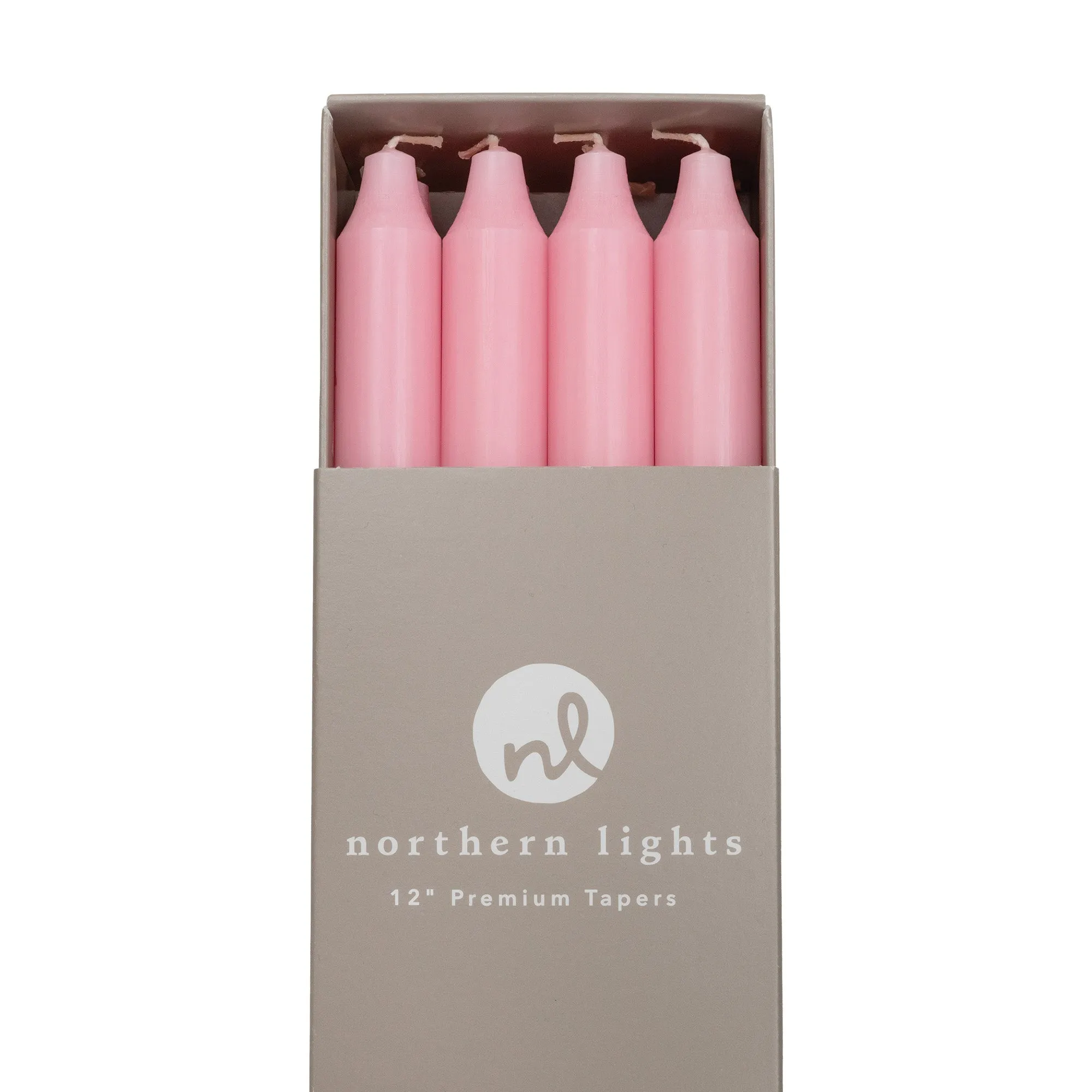 Soft Pink 12" Taper Candle