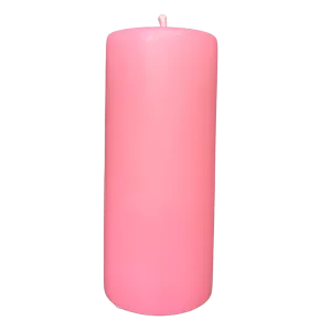 Soft Pink Pillar Candle 150mm