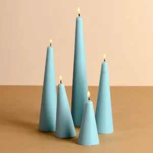Soy Wax Scented Candle | Oceanic Mist | Powder Blue | Set of 5