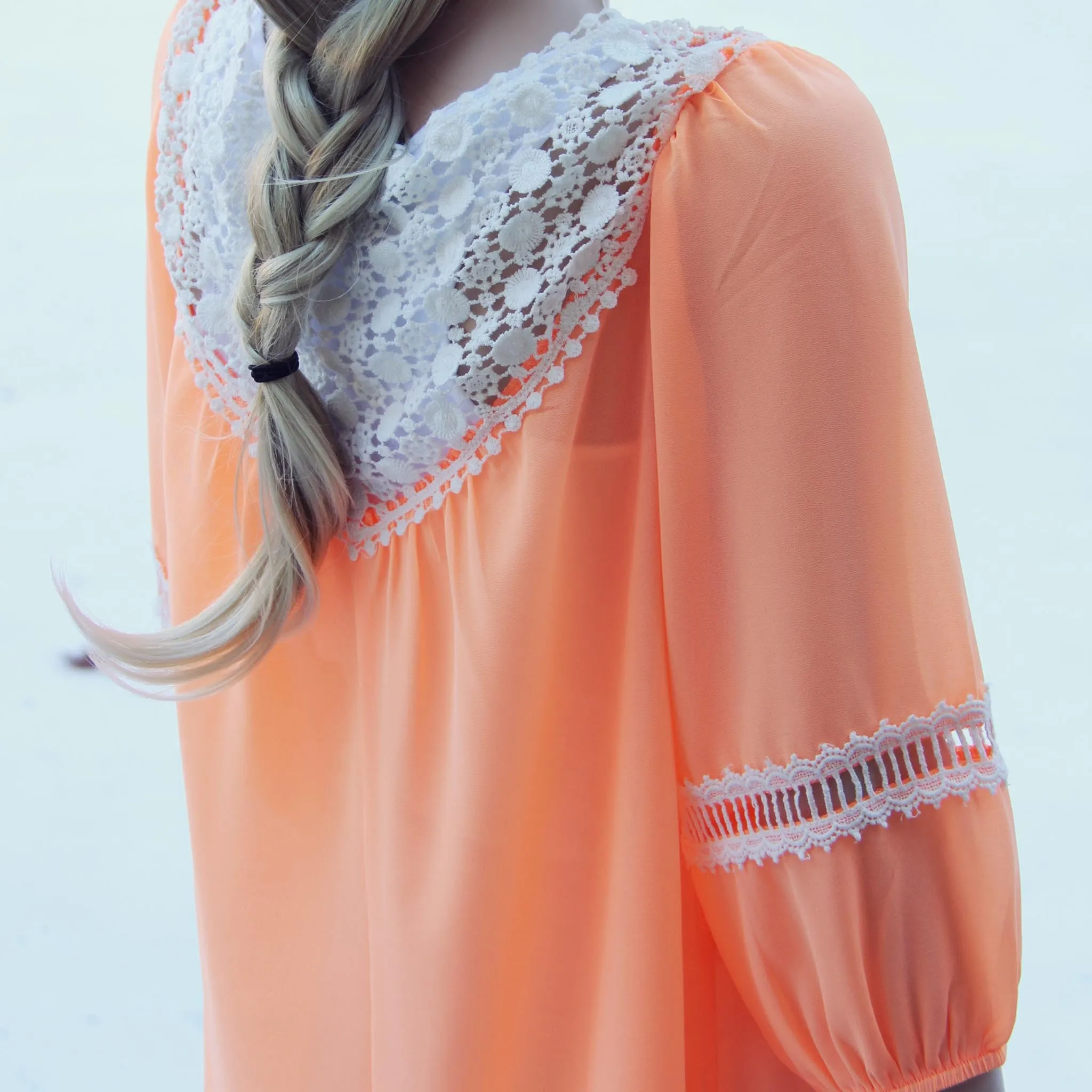 Sugared Breeze Blouse in Peach