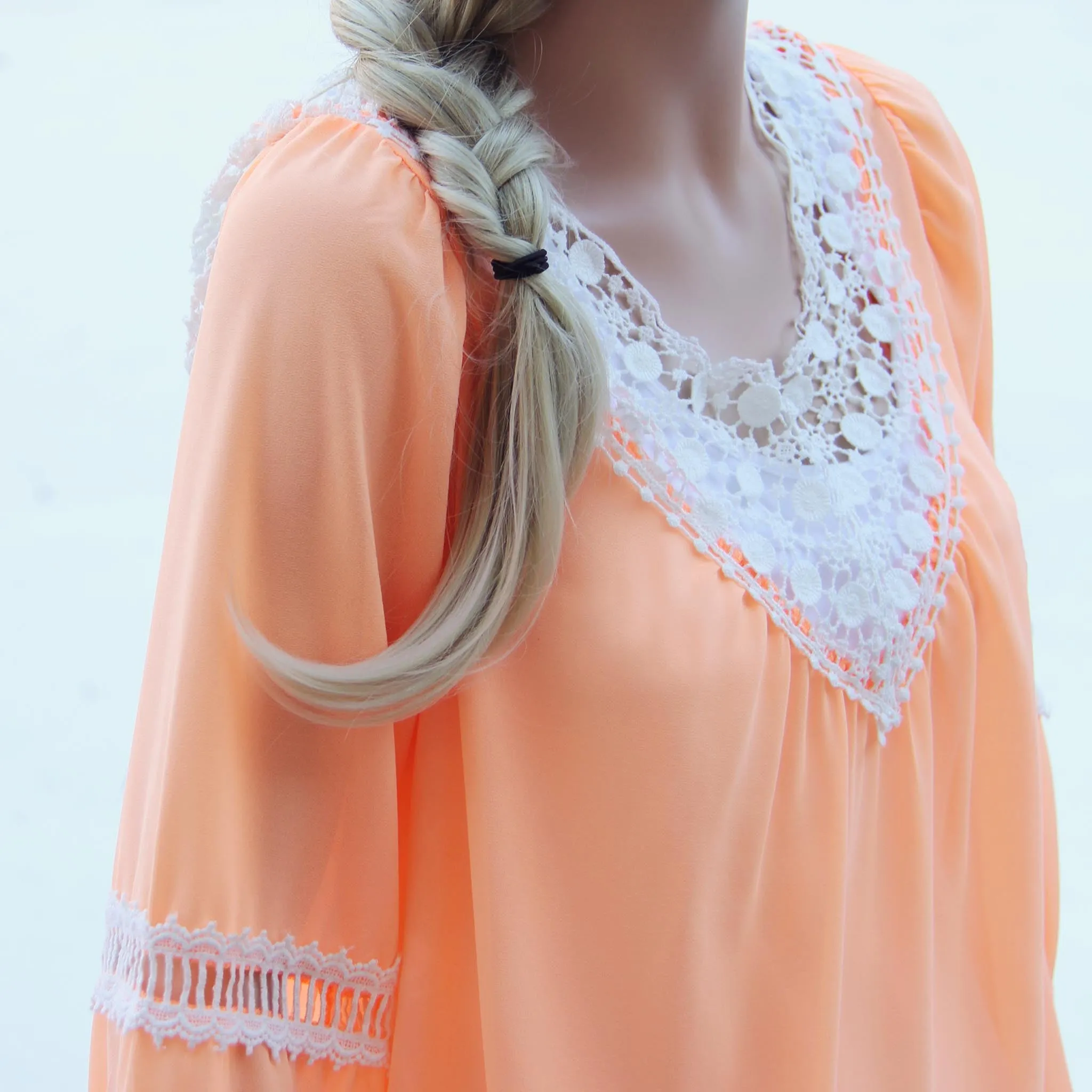 Sugared Breeze Blouse in Peach