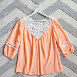 Sugared Breeze Blouse in Peach