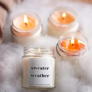 Sweater Weather Scented Candles Gift | Single | 6.4 x 8.1 cm / 2.5 x 3.2 inches
