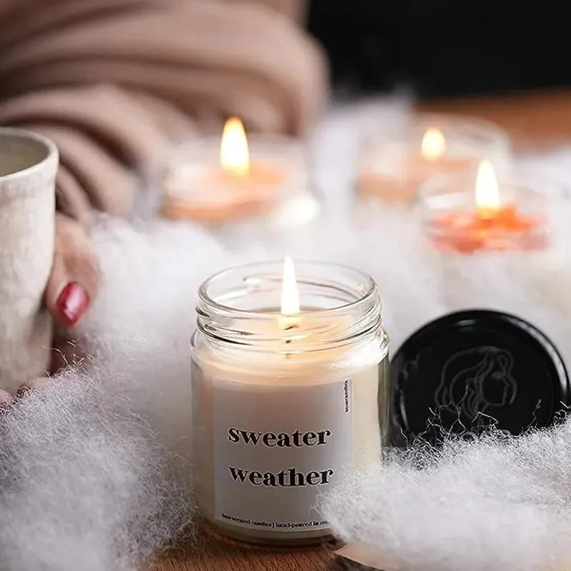 Sweater Weather Scented Candles Gift | Single | 6.4 x 8.1 cm / 2.5 x 3.2 inches