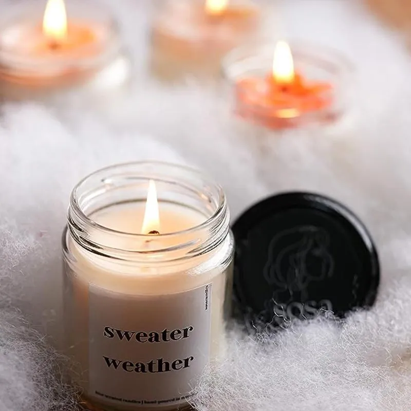 Sweater Weather Scented Candles Gift | Single | 6.4 x 8.1 cm / 2.5 x 3.2 inches