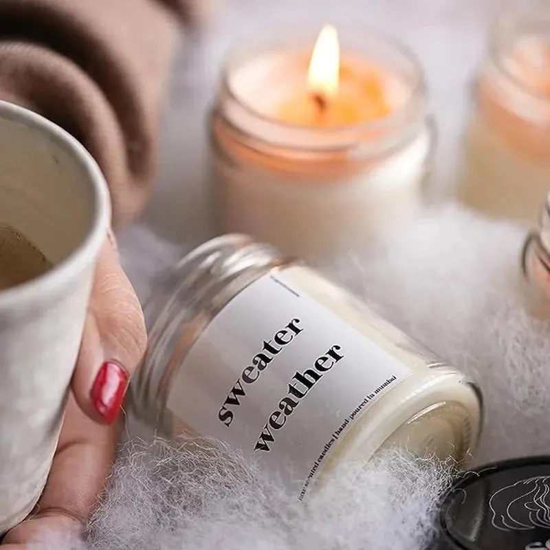 Sweater Weather Scented Candles Gift | Single | 6.4 x 8.1 cm / 2.5 x 3.2 inches