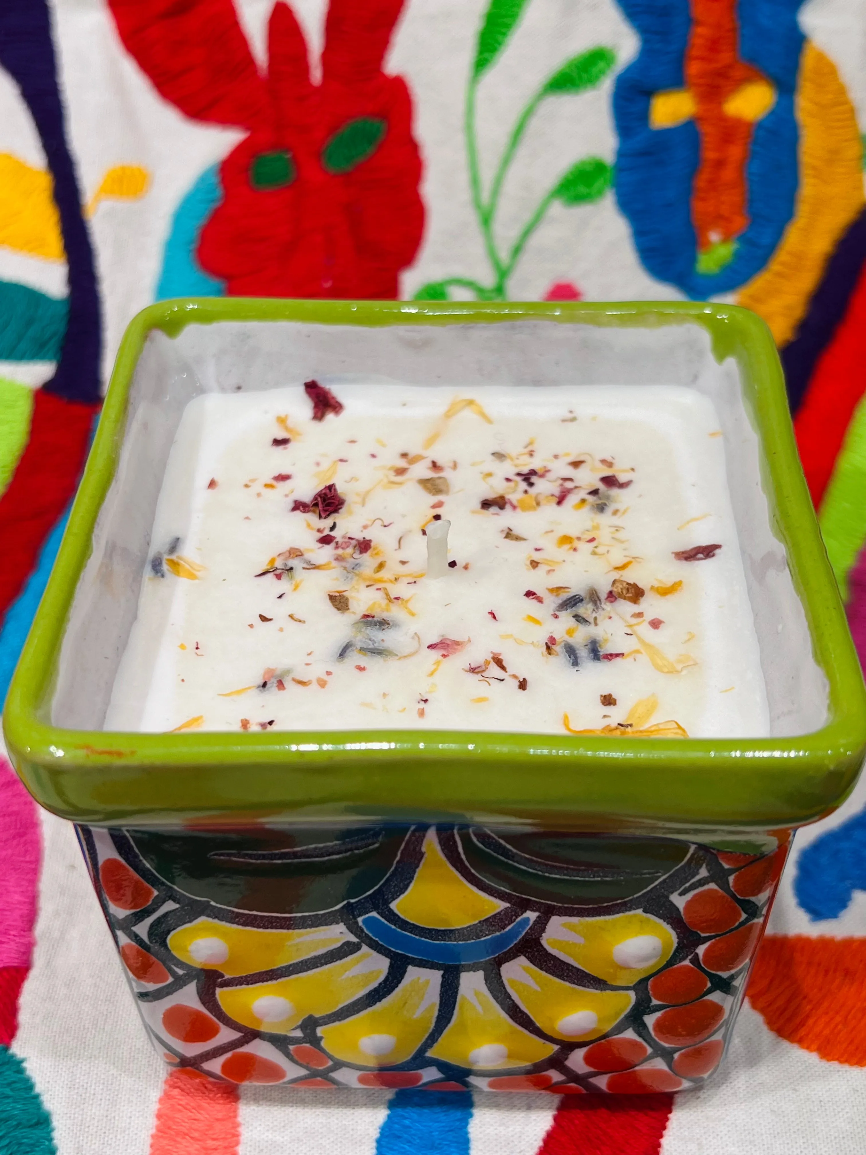 Talavera Candle