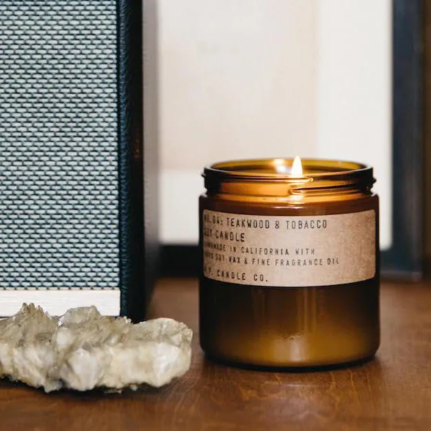 Teakwood & Tobacco Soy Candle