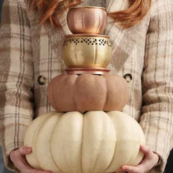 Thymes Heirlūm Pumpkin Copper 3 Wick Candle