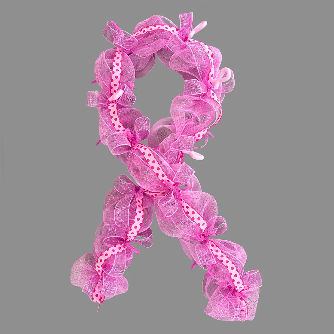 Tinsel Work Garland: Pink (9 ft)