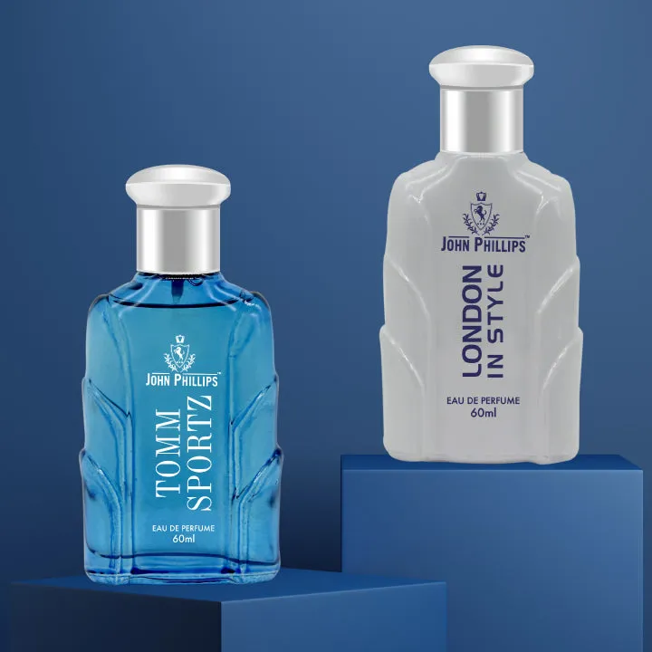 Tomm Sportz & London In Style - Unisex Fragrance Combo Set ( 60ml   60ml )