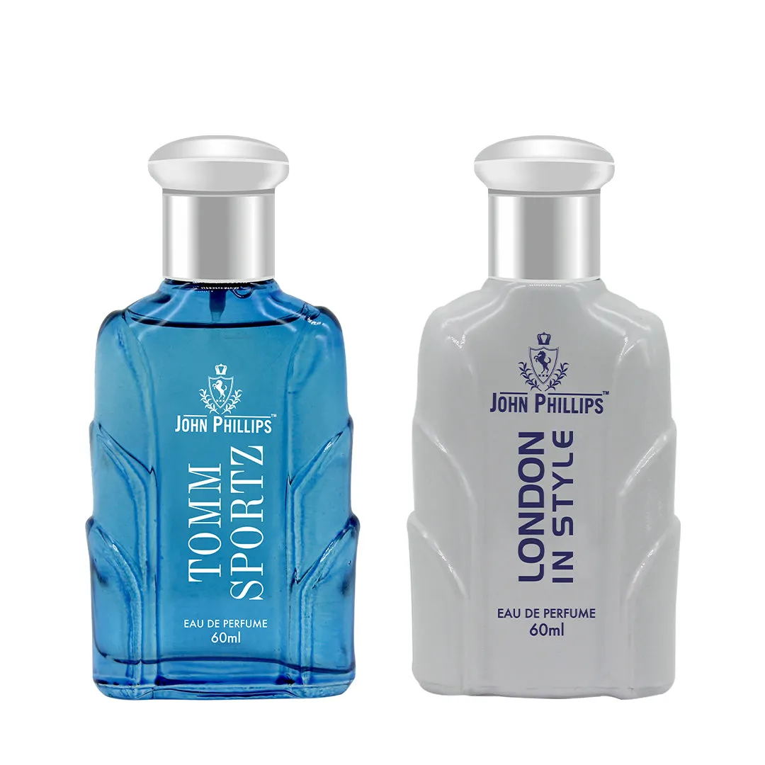 Tomm Sportz & London In Style - Unisex Fragrance Combo Set ( 60ml   60ml )