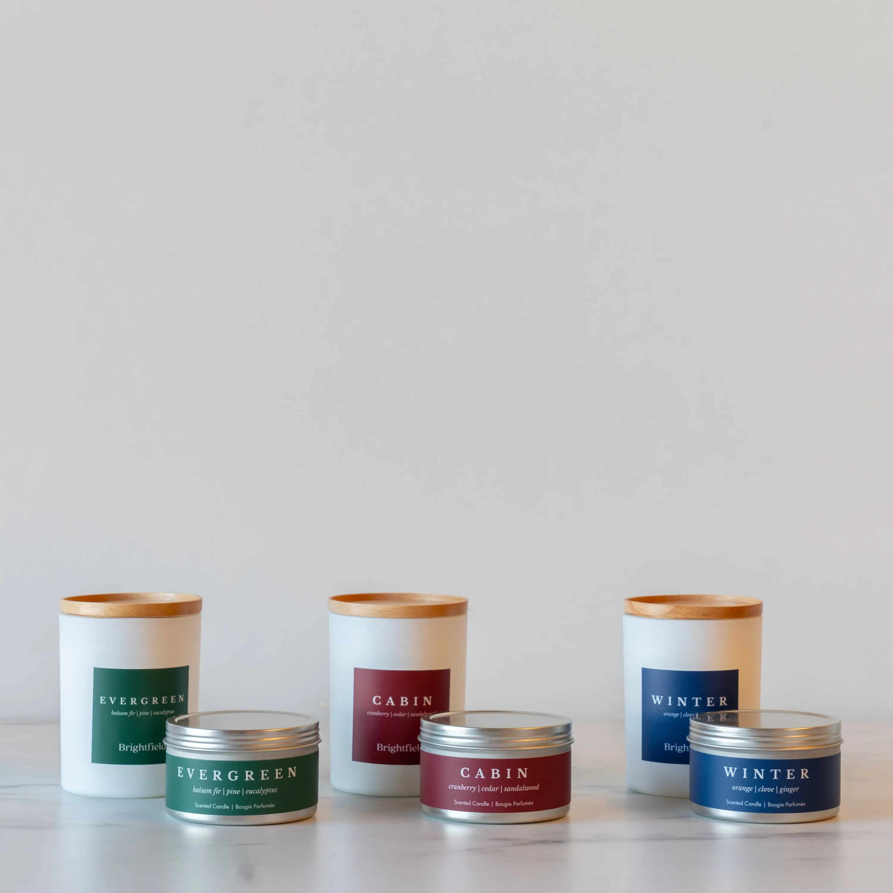 Travel Evergreen Candle by Brightfield