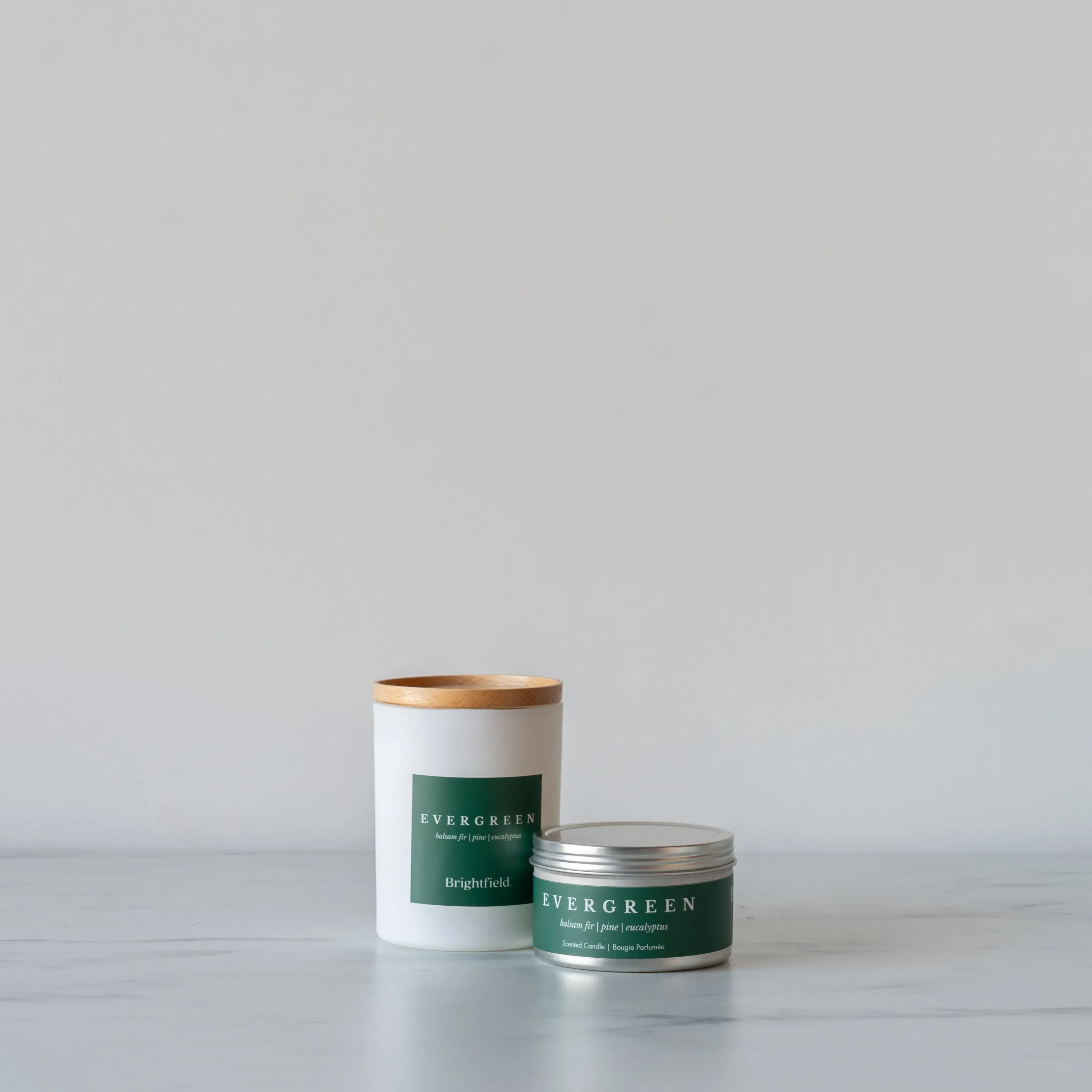 Travel Evergreen Candle by Brightfield