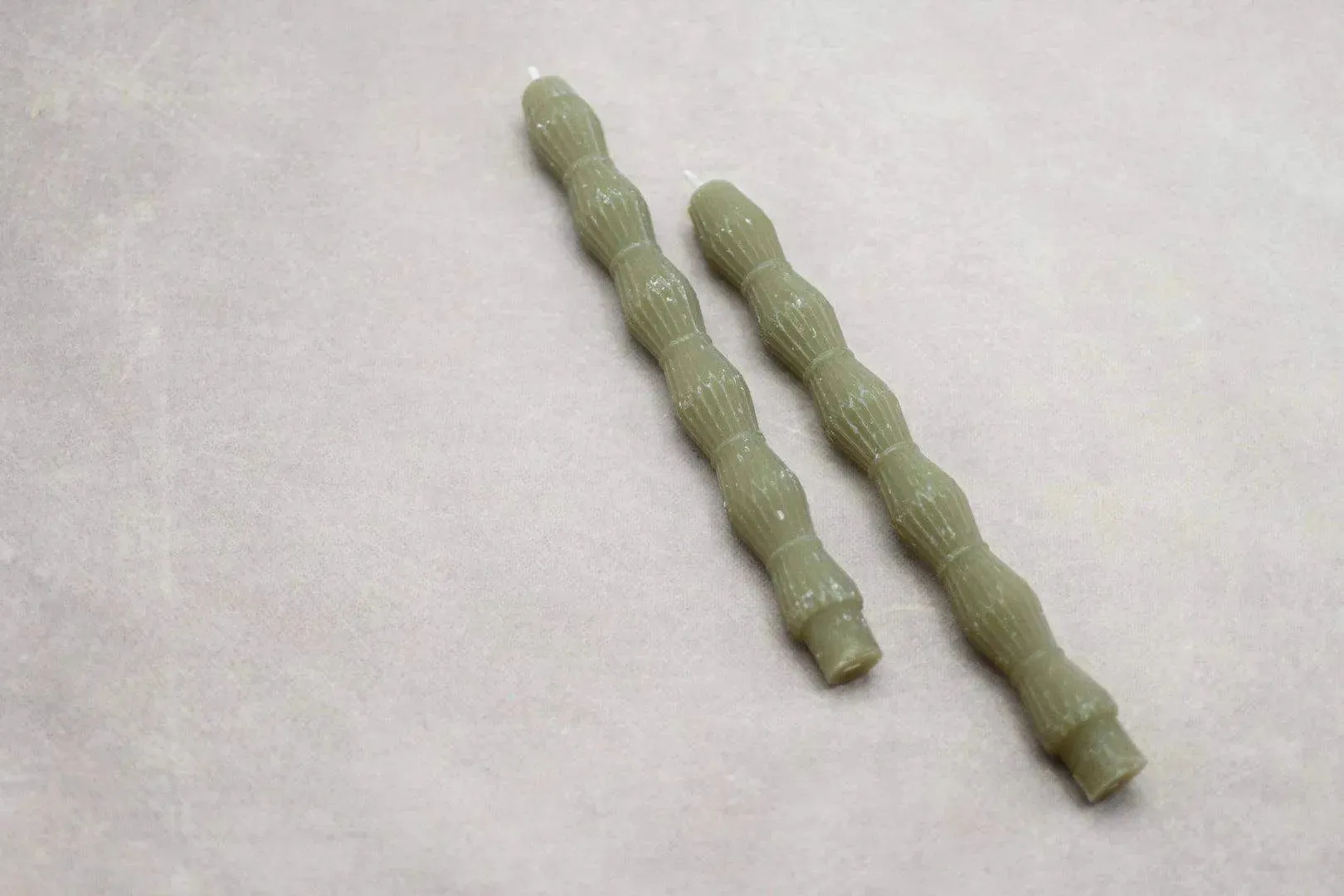 Unscented Sculpted Tapers, Set of 2