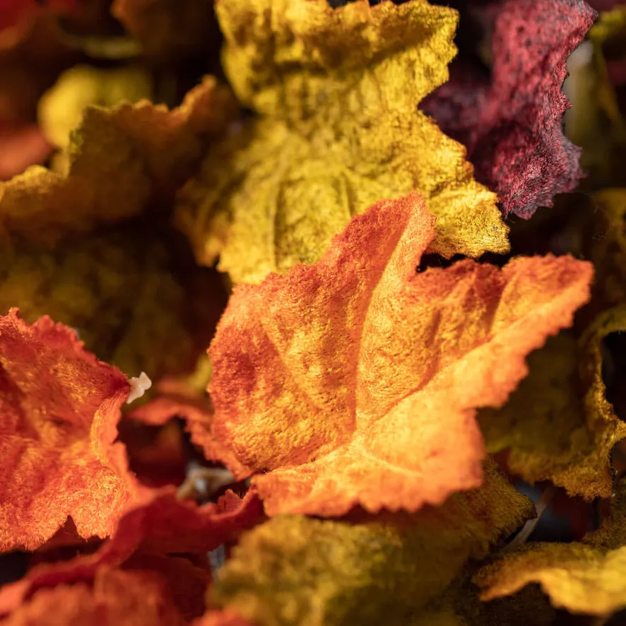 Velvet Autumn Maple Leaf Spray