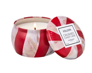 Voluspa Crushed Candy Cane Mini Tin Candle