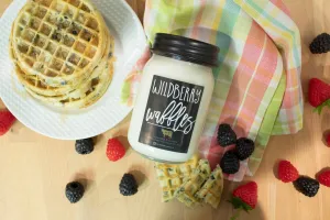 Wildberry waffles in 13oz Farmhouse mason jar candles