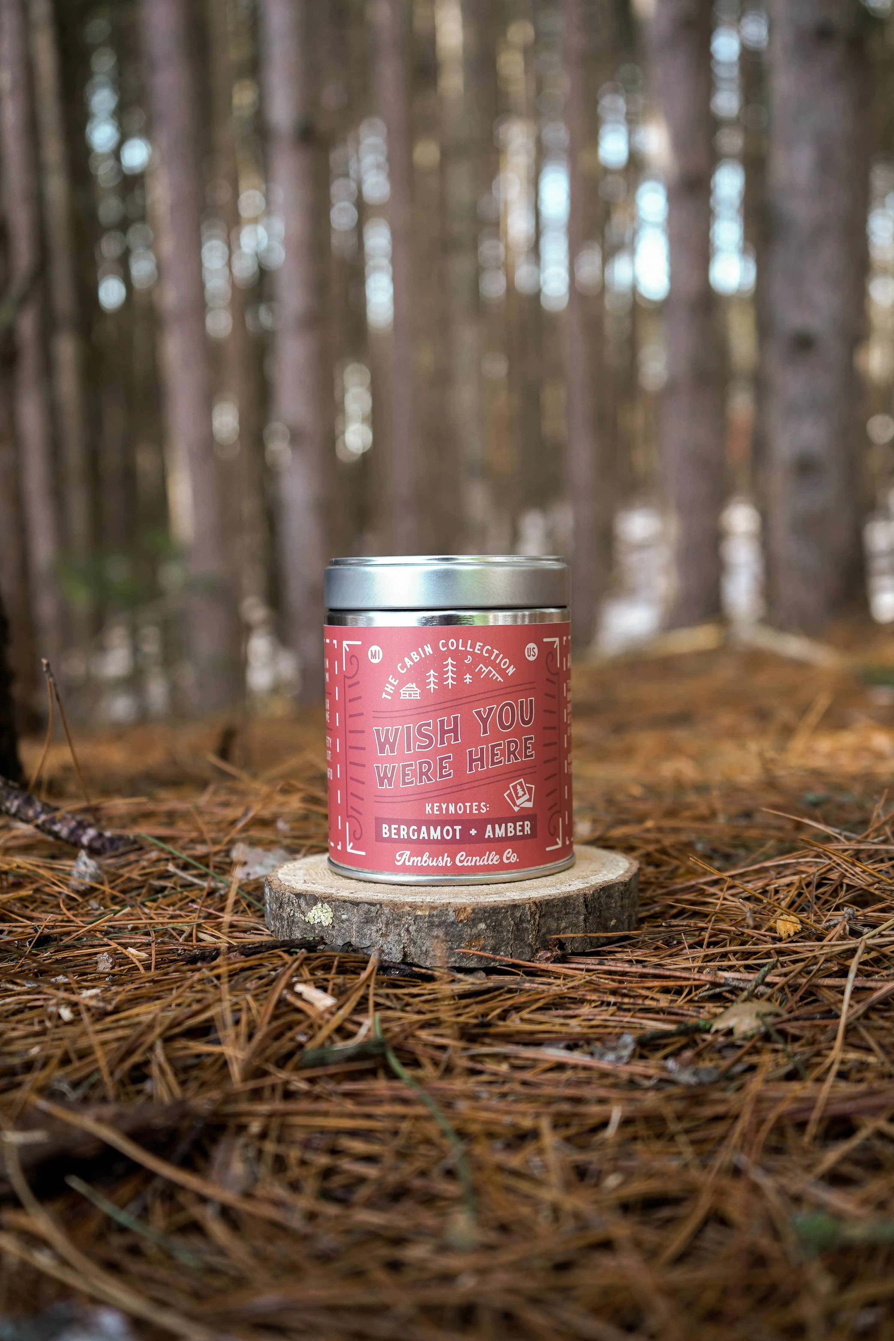 Wish You Were Here | Bergamot   Amber 14oz Soy Candle