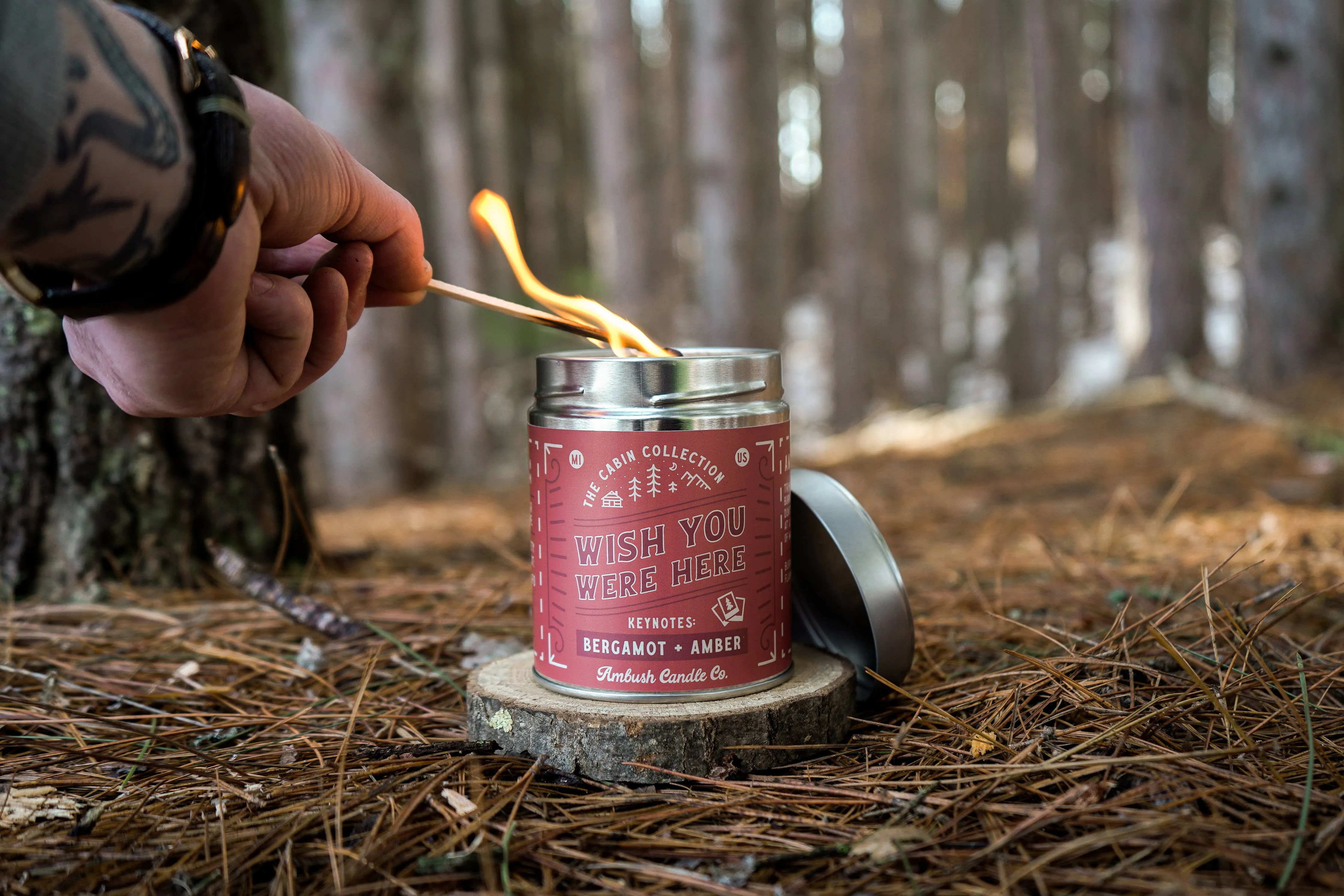 Wish You Were Here | Bergamot   Amber 14oz Soy Candle