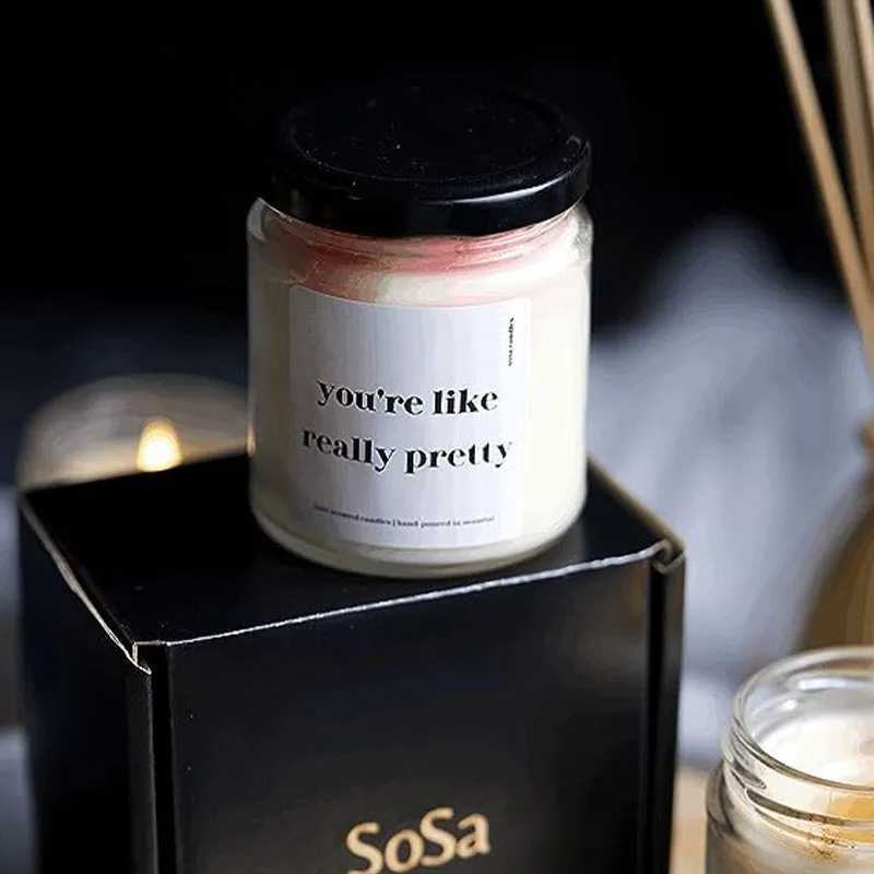 You're Like Really Pretty Scented Candles Gift | Single | 6.4 x 8 cm / 2.5 x 3.15 inches