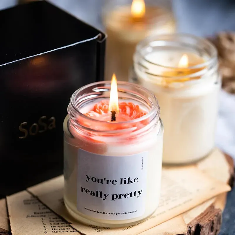 You're Like Really Pretty Scented Candles Gift | Single | 6.4 x 8 cm / 2.5 x 3.15 inches