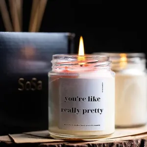 You're Like Really Pretty Scented Candles Gift | Single | 6.4 x 8 cm / 2.5 x 3.15 inches